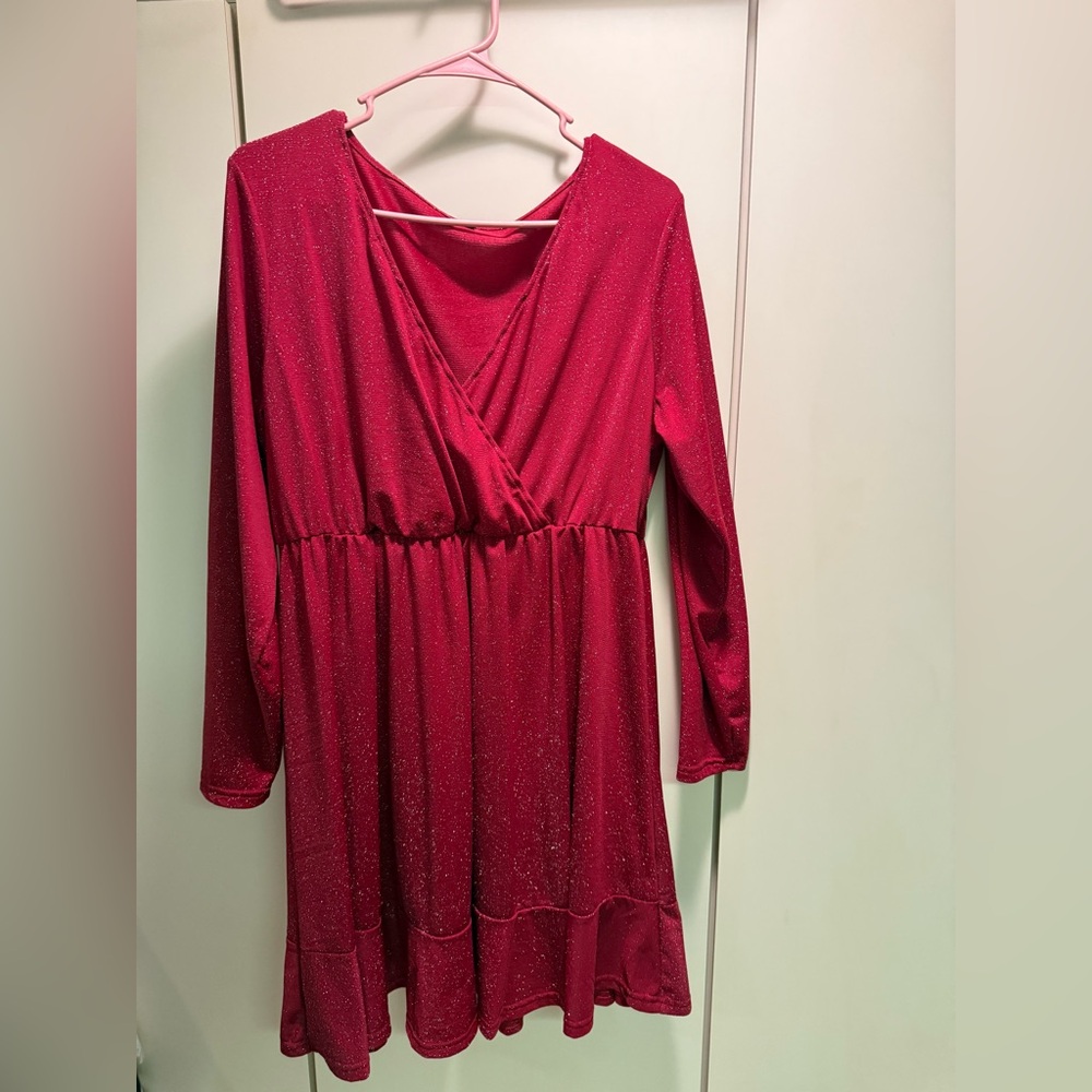 Red Glitter dress